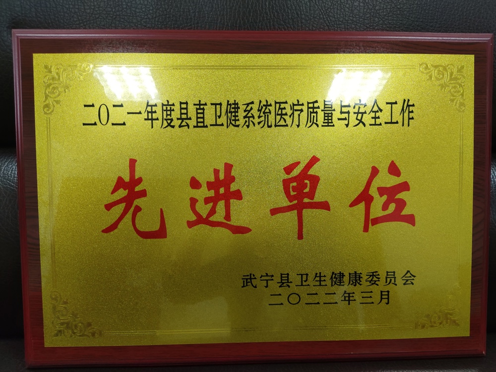2021年度（dù）縣直衛生係統醫療質量與安全（quán）工作先進單位